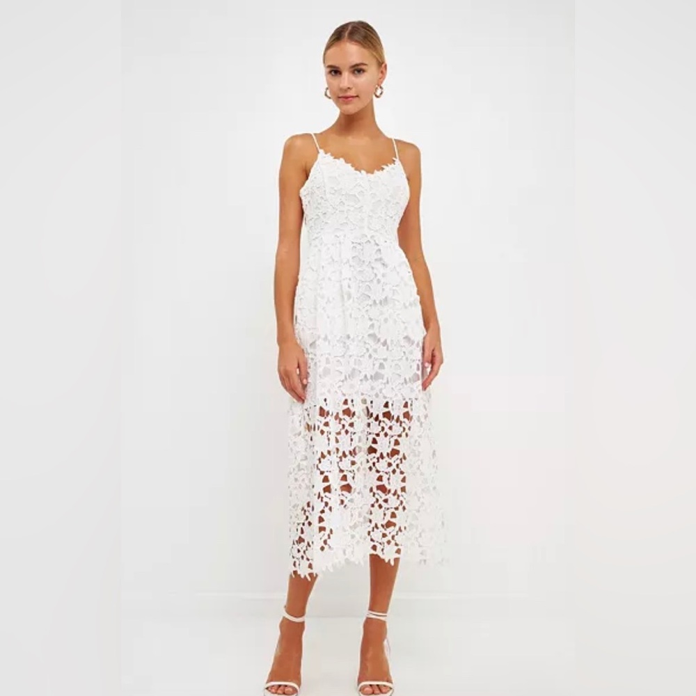 Endless Rose Lace midi dress